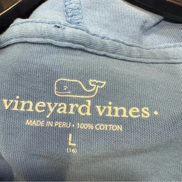 VINEYARD VINES Kids Blue Whale Hoodie Long-Sleeve, Front Pocket Unisex Sz Large - Picture 5 of 9